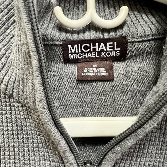 Mens MK quarter zip long sleeve shirt - Picture 2 of 7